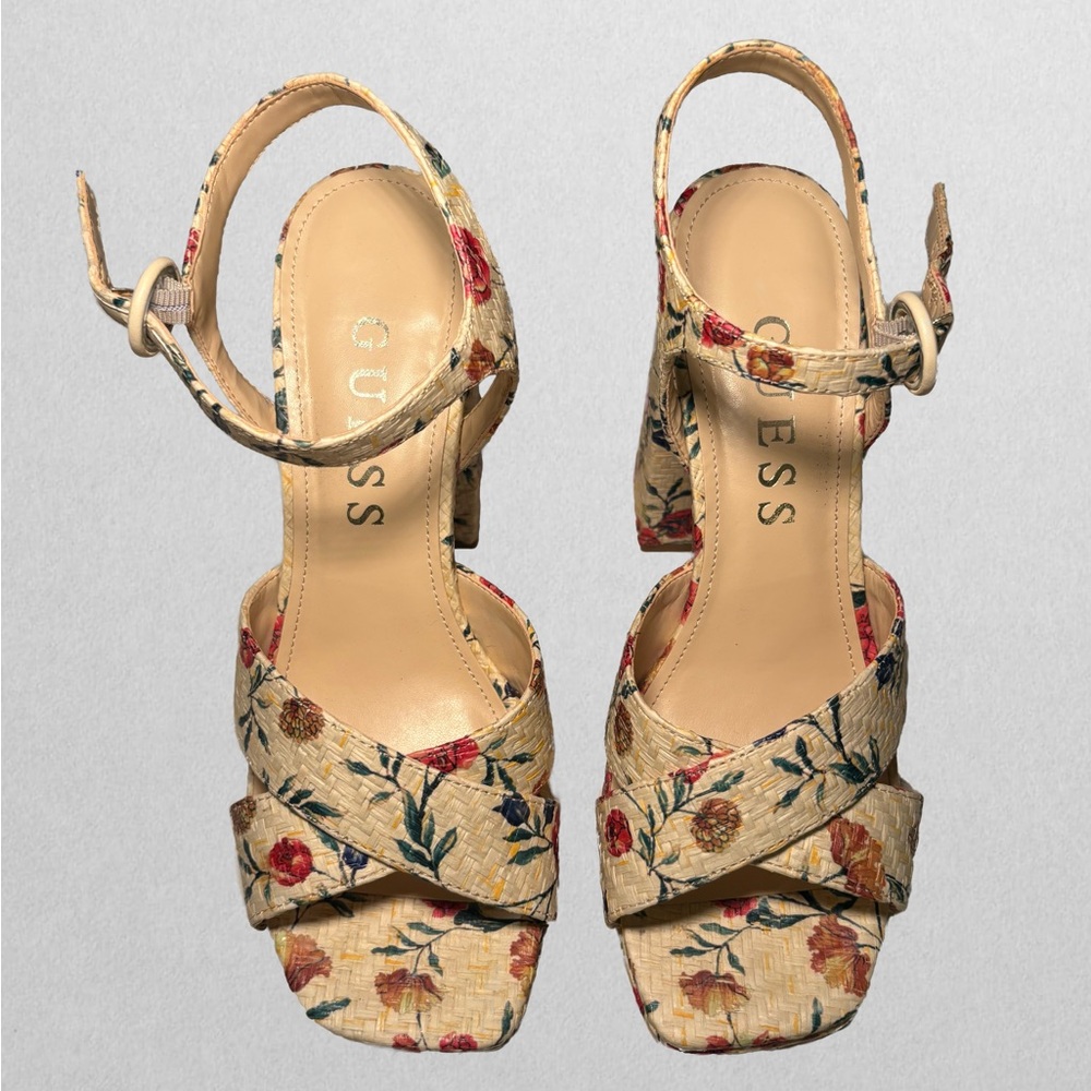 Guess Floral Platform Sandals - Picture 4 of 11